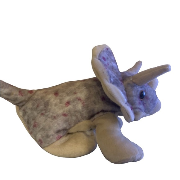 Wild Republic 8” Triceratops Plush - Picture 4 of 5